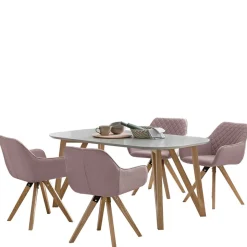 Scandi Essgruppe mit 4 Tischsesseln - Restania (fünfteilig)