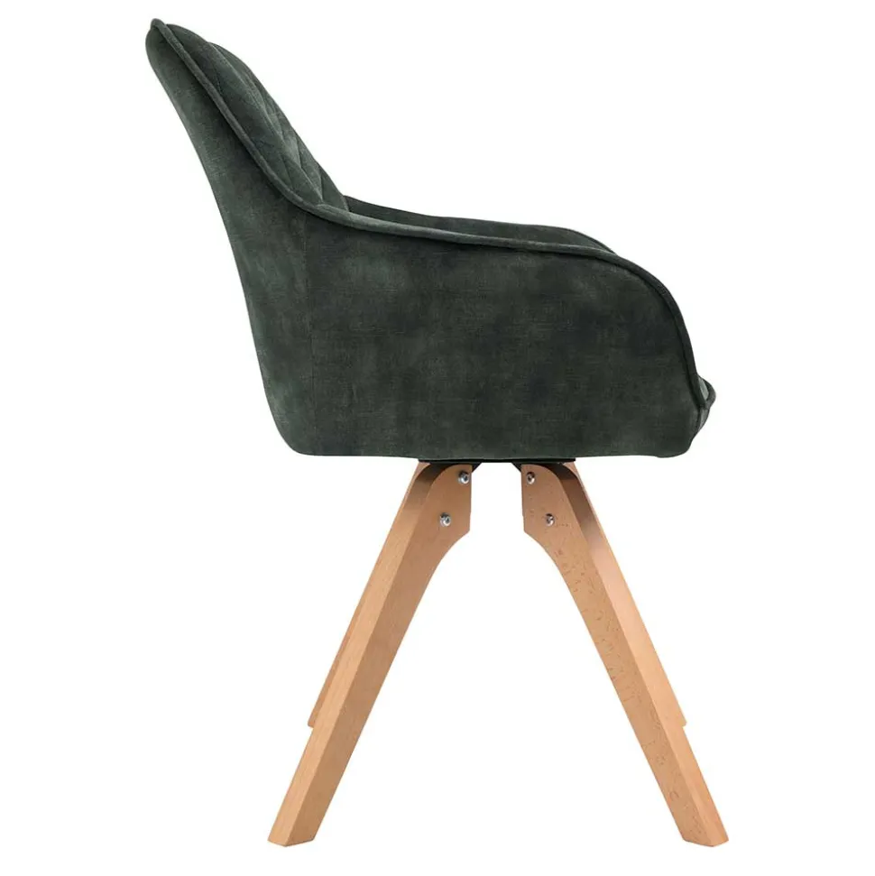 Scandi Essgruppe mit Armlehnenstühlen - Conzuela (siebenteilig)