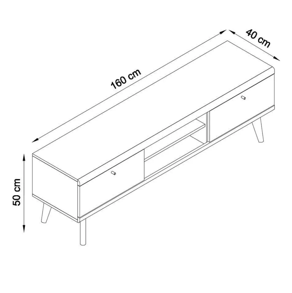 Scandi Möbel Set für Wohnzimmer - Cablos (fünfteilig)