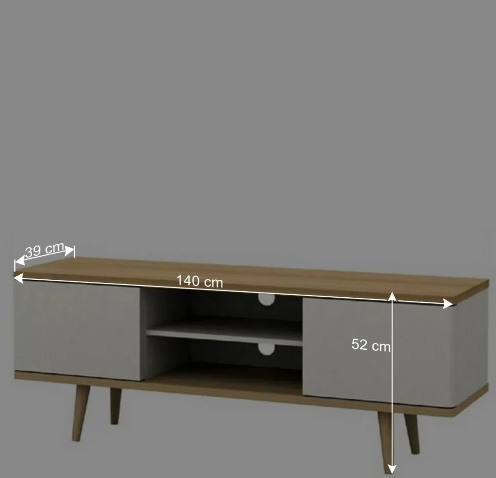 Scandi TV Unterschrank zweifarbig - Jendren