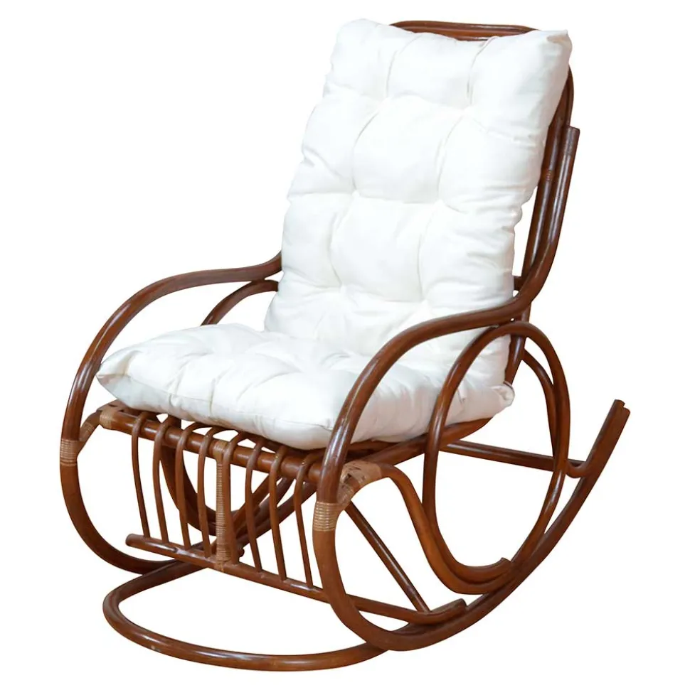 Schaukelstuhl Meryno aus Rattan