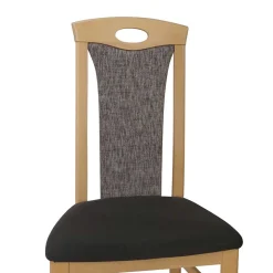 Schicker Hochlehner Stuhl in Braun Dorota & Buche (2er Set)