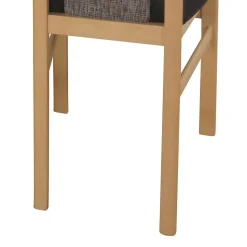 Schicker Hochlehner Stuhl in Braun Dorota & Buche (2er Set)