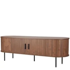 Schiebetüren-Lowboard für TV im Scandi Chic - Arura