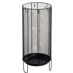 Schirmständer aus Metall in Schwarz - Nurez