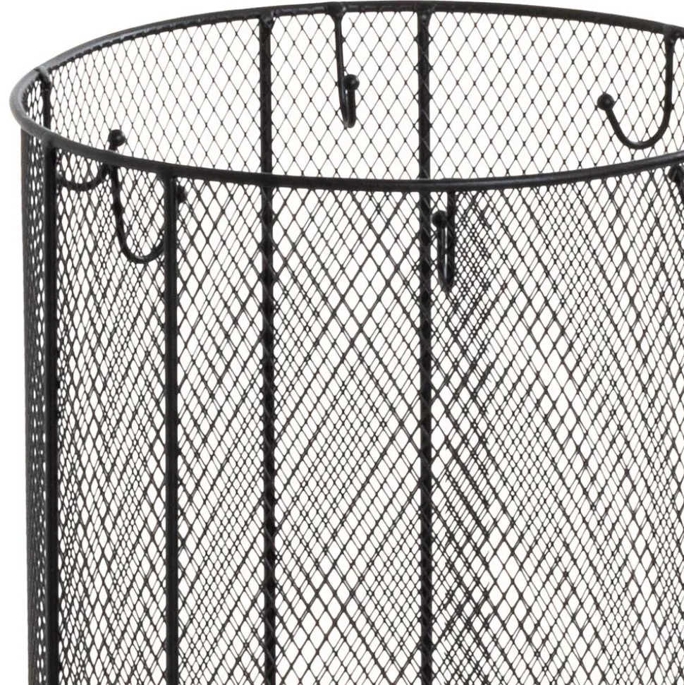 Schirmständer aus Metall in Schwarz - Nurez