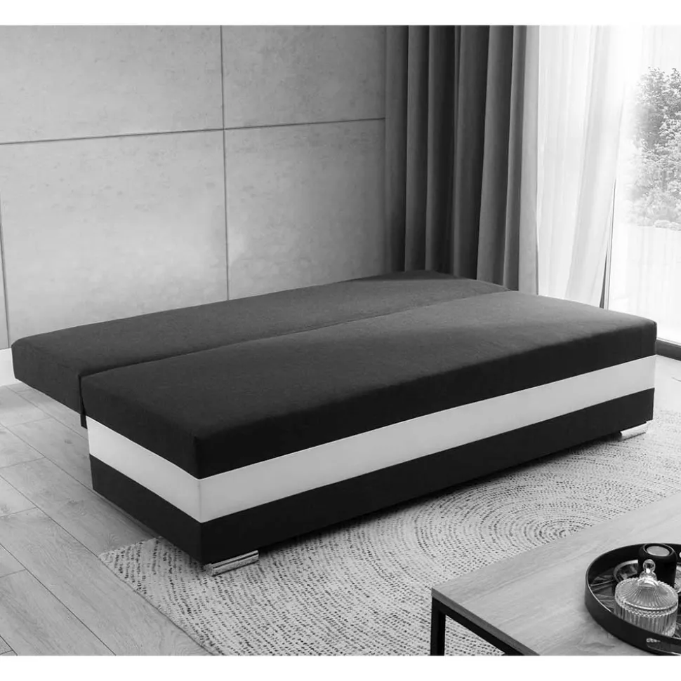 Schlafcouch in Grau mit Weiß - Almente