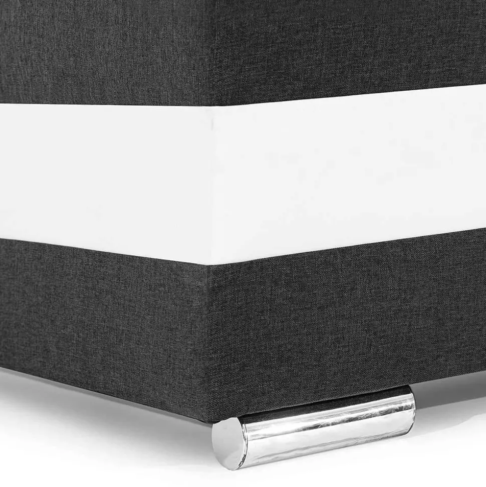 Schlafcouch in Grau mit Weiß - Almente