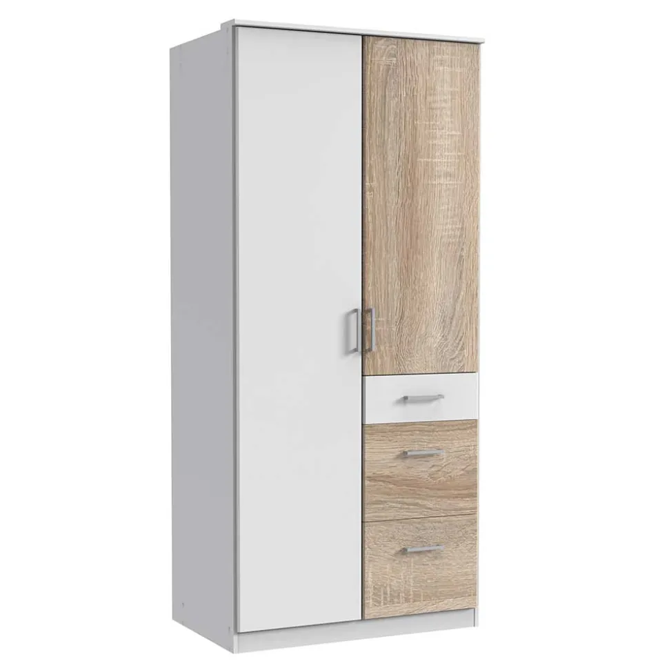 Schlafraum Kleiderschrank mit drei Schubladen - Magdelan