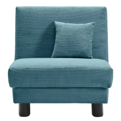 Schlafsessel in Petrol aus Cord - Geraldo