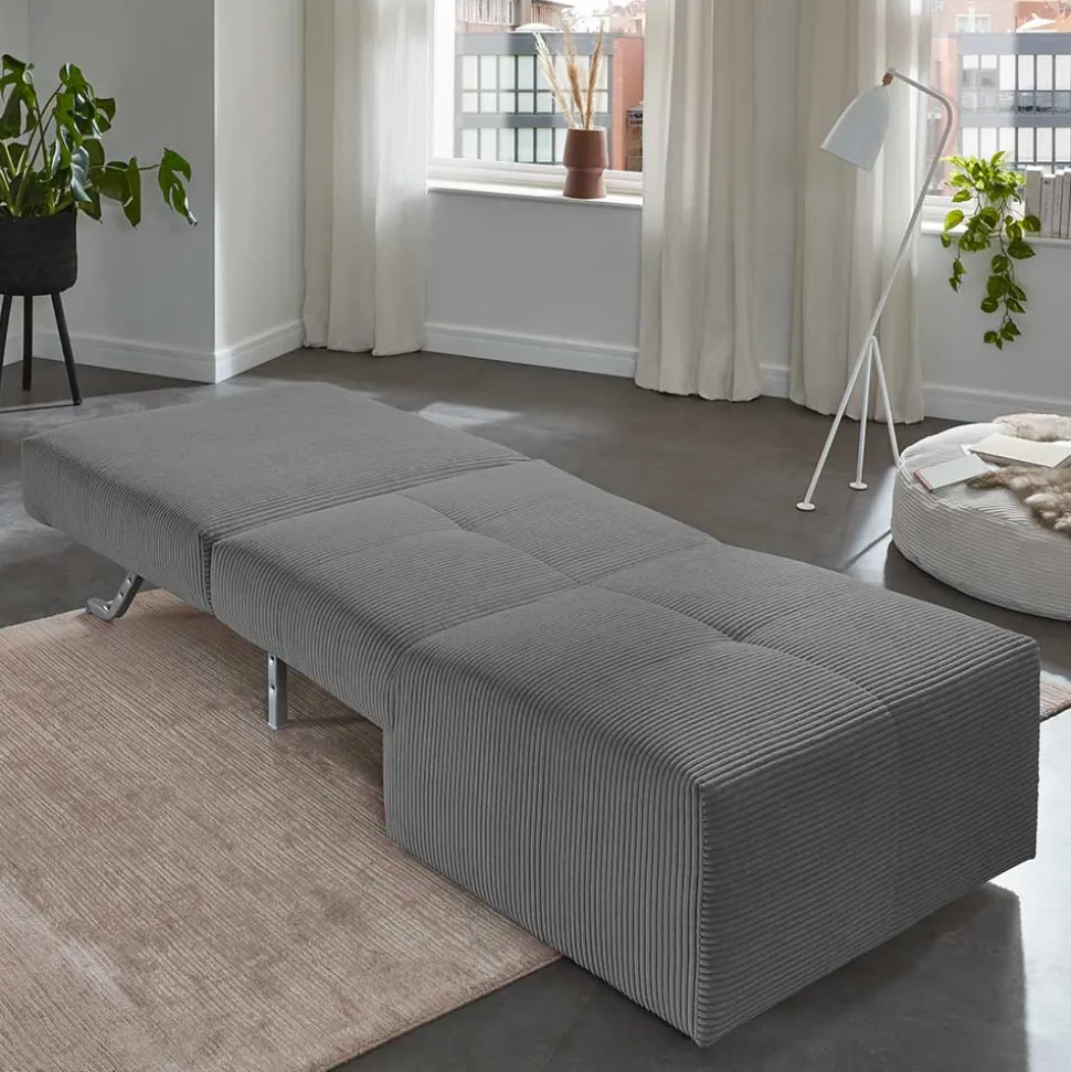 Schlafsessel ohne Armlehnen in Anthrazit - Anzarote