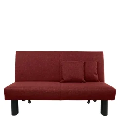 Schlafsofa in Rot Stoffbezug - Surci