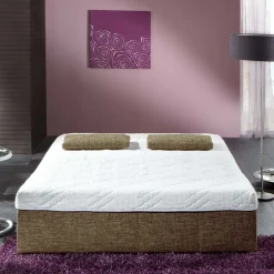 Schlafsofa ohne Armlehnen in Graubraun - Genn