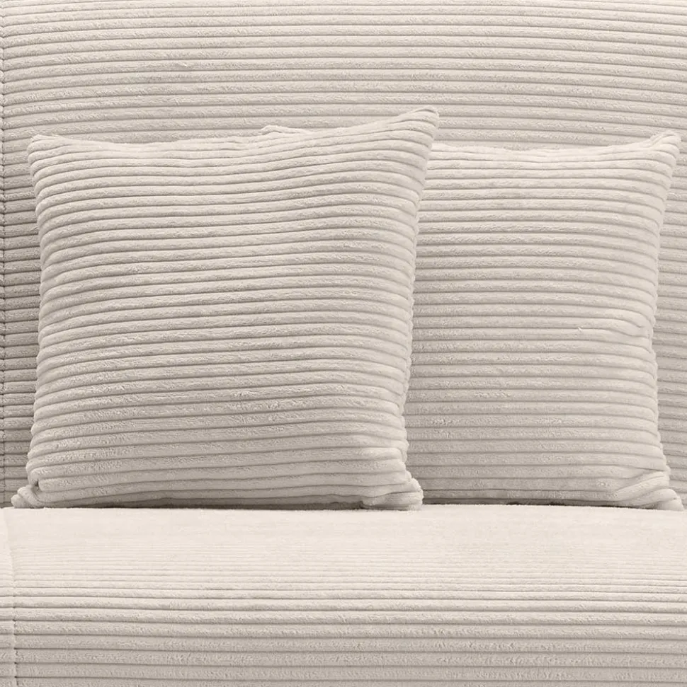 Schlafsofa zum Ausziehen in Beige Cord - Zentra