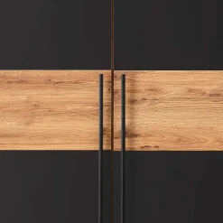 Schlafzimmer aus Wildeiche & Metall - Claas (vierteilig)