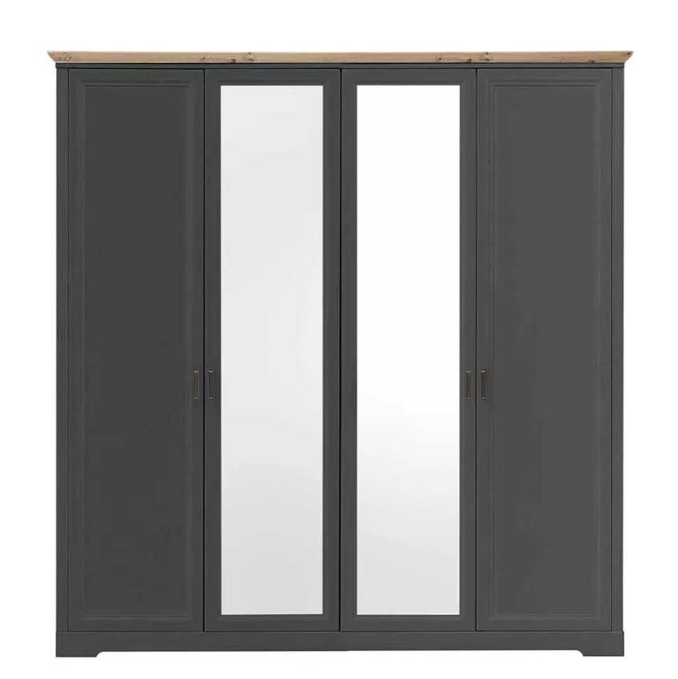 Schlafzimmer Bettanlage und Schrank Set - Zenuvra (vierteilig)