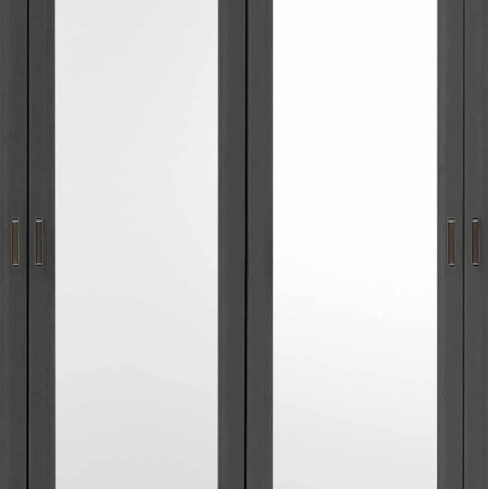 Schlafzimmer Bettanlage und Schrank Set - Zenuvra (vierteilig)