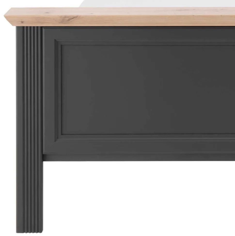 Schlafzimmer Bettanlage und Schrank Set - Zenuvra (vierteilig)