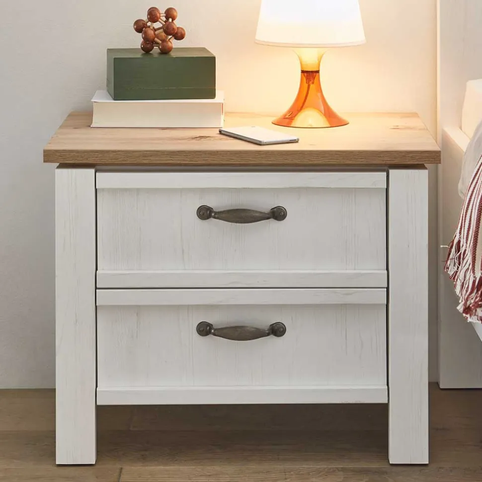 Schlafzimmer Einrichtung im Country Look - Malvissa (vierteilig)