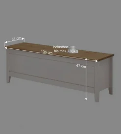 Schlafzimmer Einrichtung Oradea im Landhausstil (vierteilig)