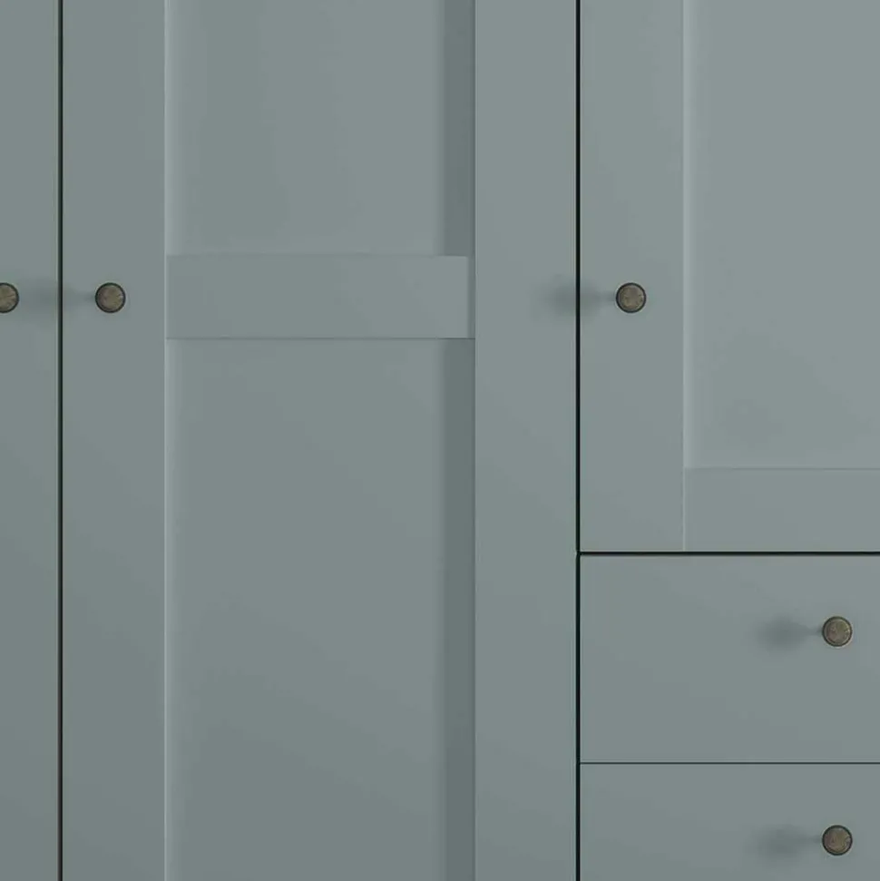 Schlafzimmer Kleiderschrank in Graugrün - Rajavo