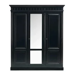 Schlafzimmer Kleiderschrank Andoro in Schwarz