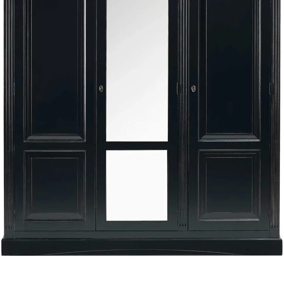 Schlafzimmer Kleiderschrank Andoro in Schwarz