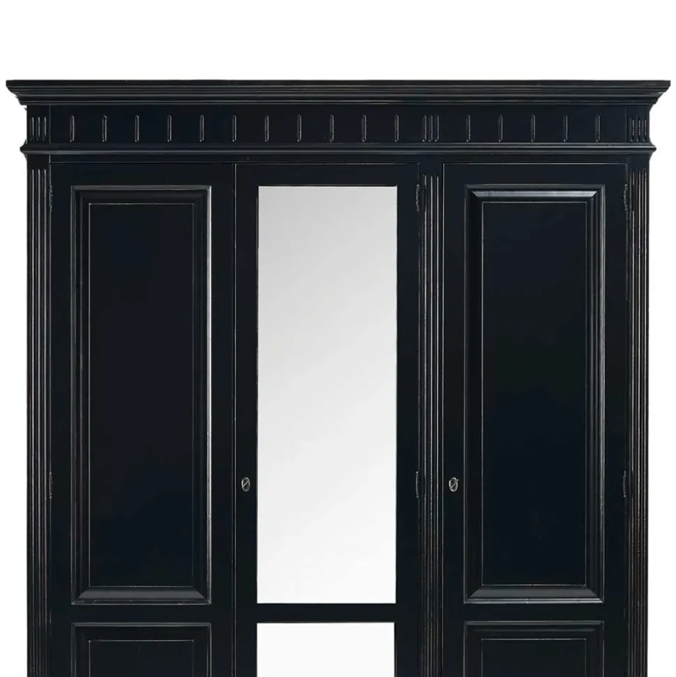 Schlafzimmer Kleiderschrank Andoro in Schwarz