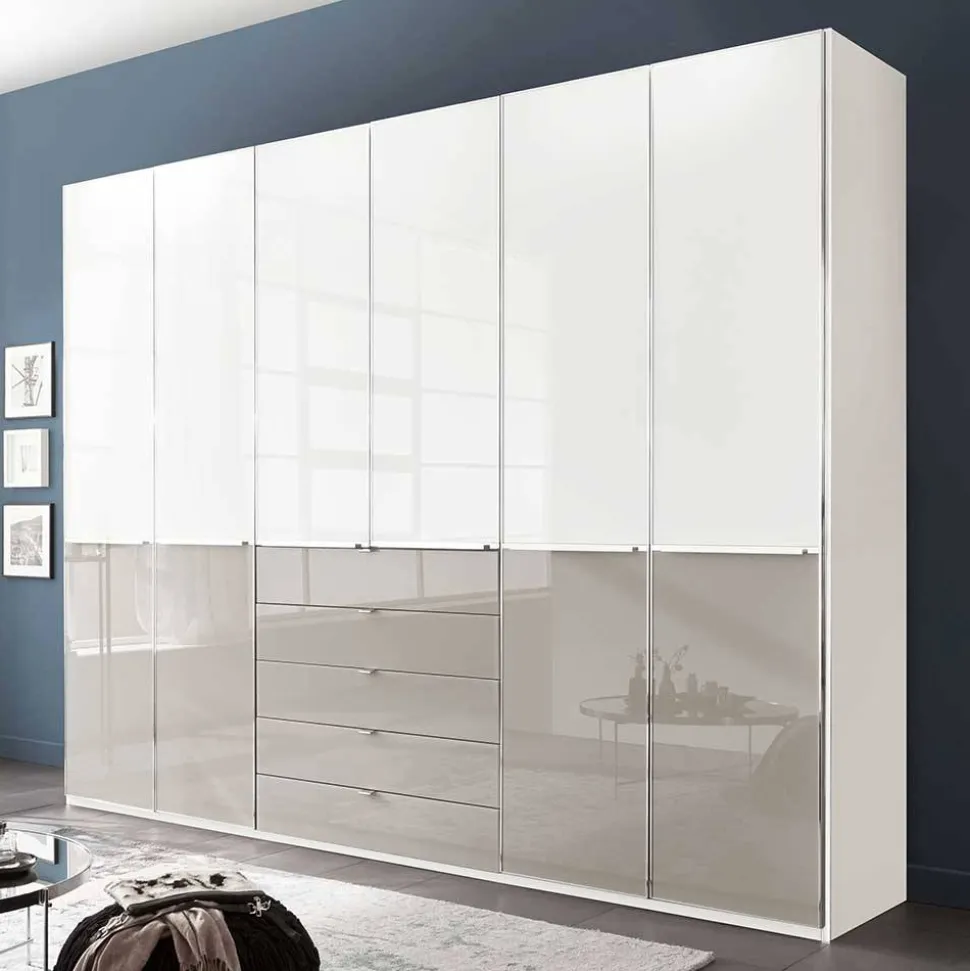 Schlafzimmer Kombi-Kleiderschrank 6-türig - Pascan