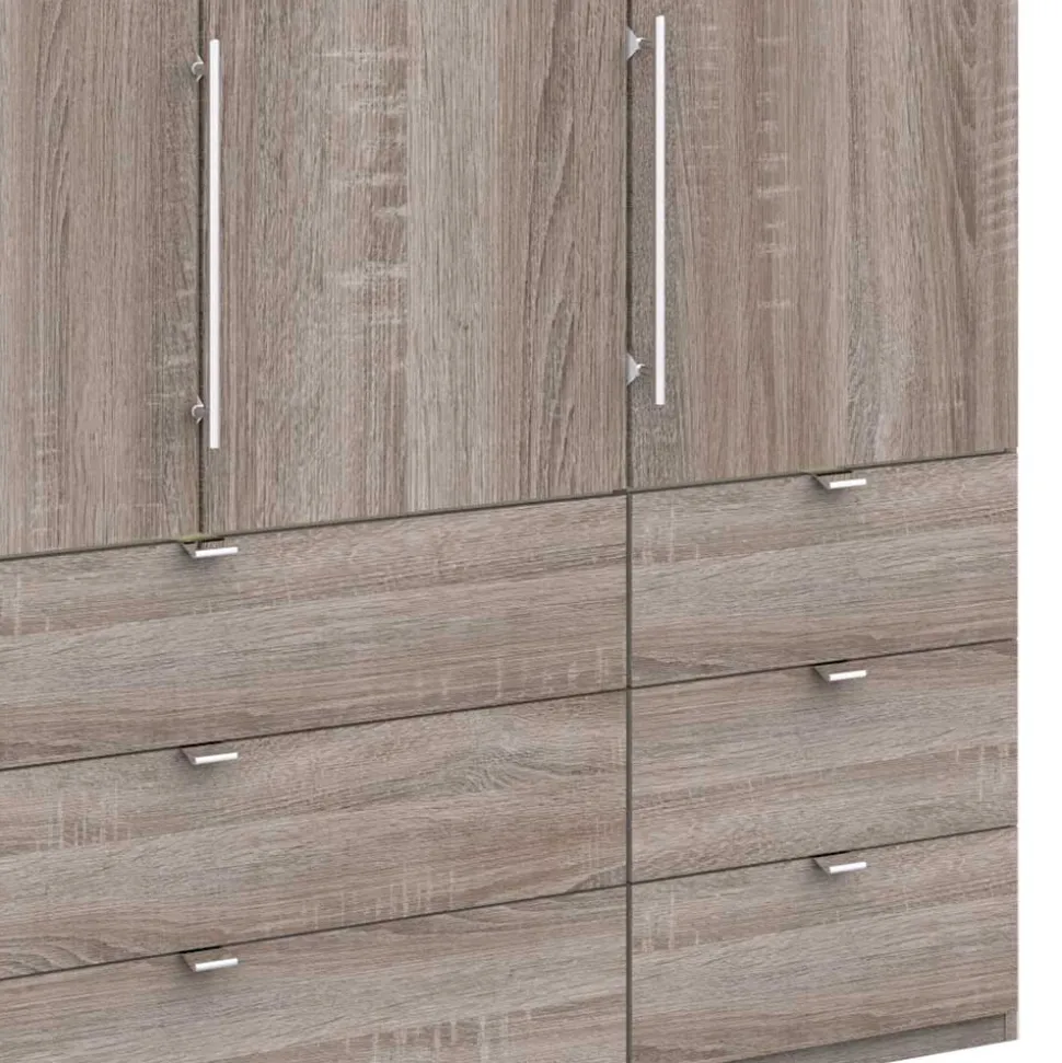 Schlafzimmer Kombischrank in Eiche dunkel - Crenba