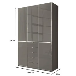 Schlafzimmer Kombischrank 3-türig - Madita