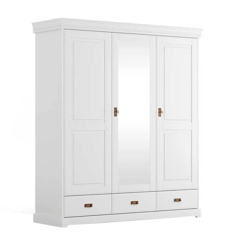 Schlafzimmer Kombischrank in Weiß - Presto