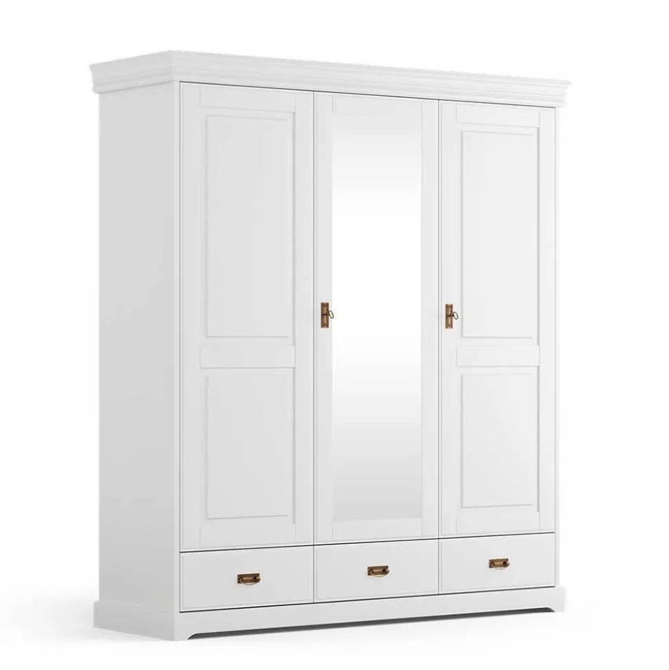 Schlafzimmer Kombischrank in Weiß - Presto