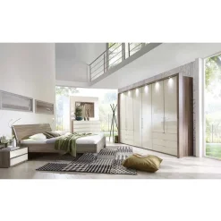 Schlafzimmer Komplettset Crenba in Creme (vierteilig)