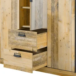 Schlafzimmer mit 140x200 Bett Set - Naiavio (fünfteilig)