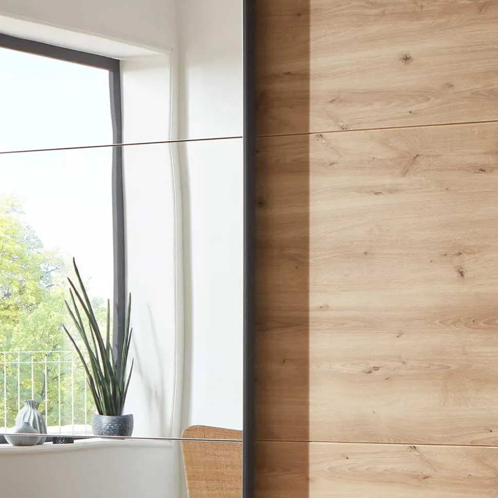 Schlafzimmer Schiebetürenschrank mit Spiegel - Brusetta