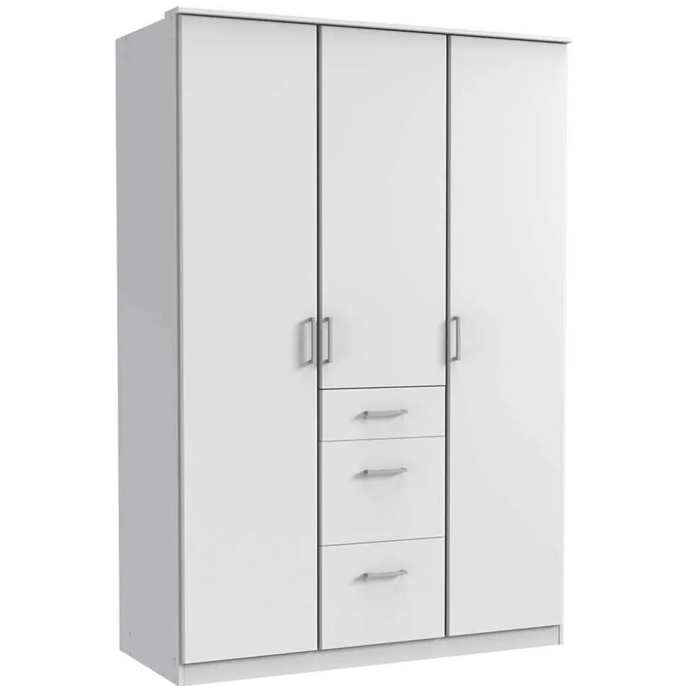 Schlafzimmer Schrank in Weiß - 135x199x58 cm - Cador