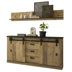 Schlafzimmer Set in Altholz Optik - Naiavio (sechsteilig)