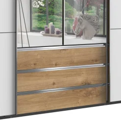 Schlafzimmerkleiderschrank 4-türig & 3 Schubladen - Stufania