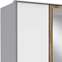 Schlafzimmerkleiderschrank mit Spiegel in Weiß - Calassina