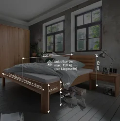 Schlafzimmermöbel Komplettset - Izmaldon (vierteilig)