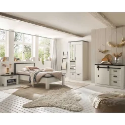 Schlafzimmermöbel Set mit 90x200 Bett - Tramos (vierteilig)