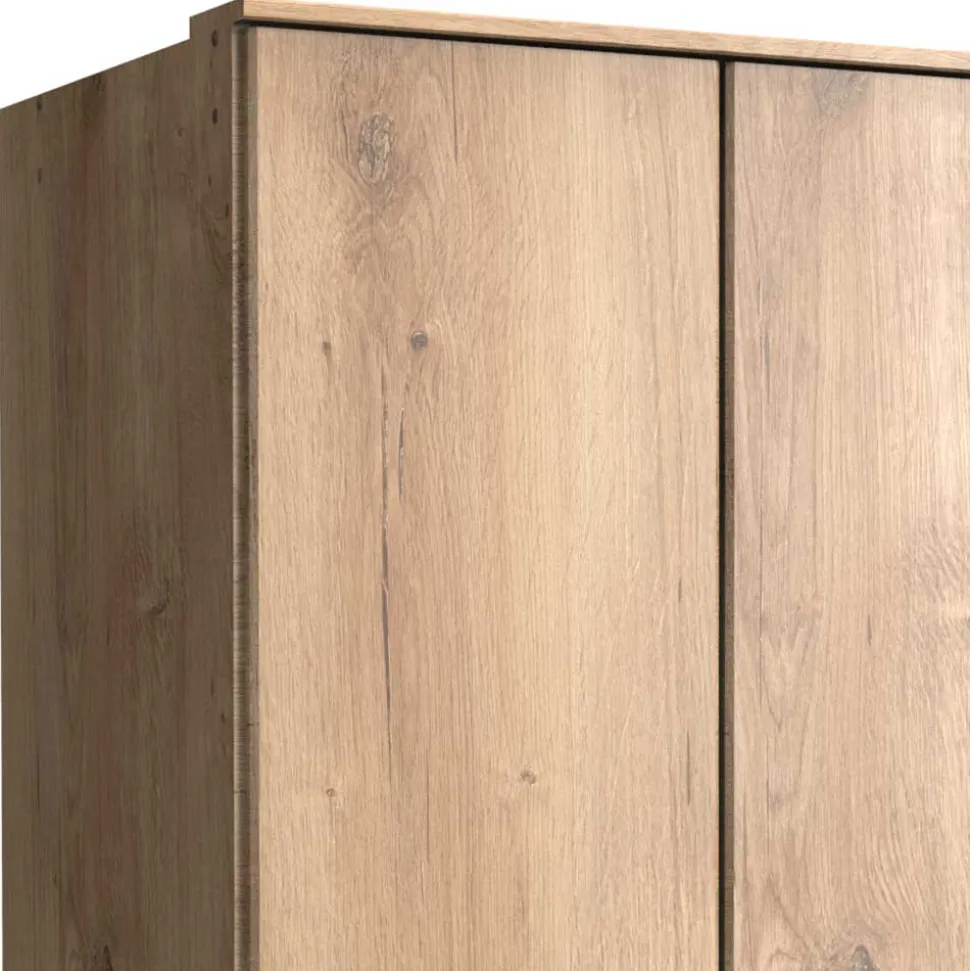 Schlafzimmerschrank in Holzoptik Plankeneiche - Osicria