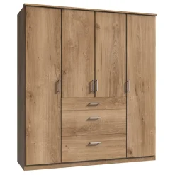 Schlafzimmerschrank in Holzoptik 179x199x58 cm - Osicria