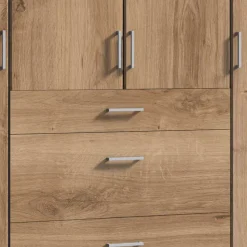 Schlafzimmerschrank in Holzoptik 179x199x58 cm - Osicria