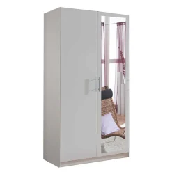 Schlafzimmerschrank in Weiß foliert - Jodolio