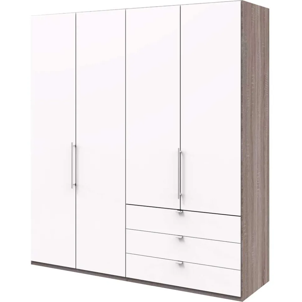 Schlafzimmerschrank 2m mit 3 Schubladen - Tivierto