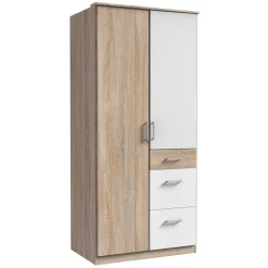 Schlafzimmerschrank mit drei Schubladen & zwei Türen - Coros