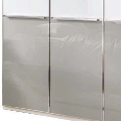 Schlafzimmer-Schrank mit Glas zweifarbig - Pascan