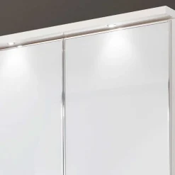 Schlafzimmer-Schrank mit Glas zweifarbig - Pascan